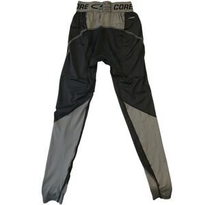 Champion Men Activewear Pants S Black Colorblock Legging Duodry Logo 28” Inseam